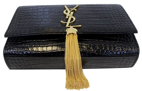 ysl second hand clutch|YSL crocodile clutch.